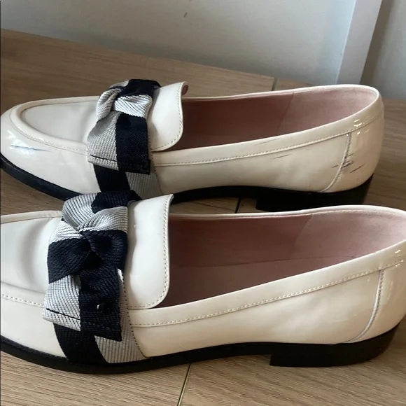 Kate Spade Cream and Black Loafers - Picture 6 of 6